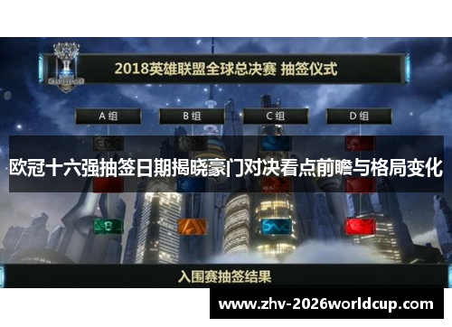 欧冠十六强抽签日期揭晓豪门对决看点前瞻与格局变化 欧冠十六强抽签日期揭晓豪门对决看点前瞻与格局变化